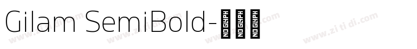 Gilam SemiBold字体转换